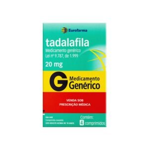 Tadalafila 20mg 4 Comprimidos EUROFARMA