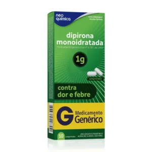 Dipirona Monoidratada 1g 10 comp Neo Química