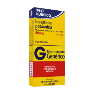 A Losartana Potássica 50mg 4 caixas