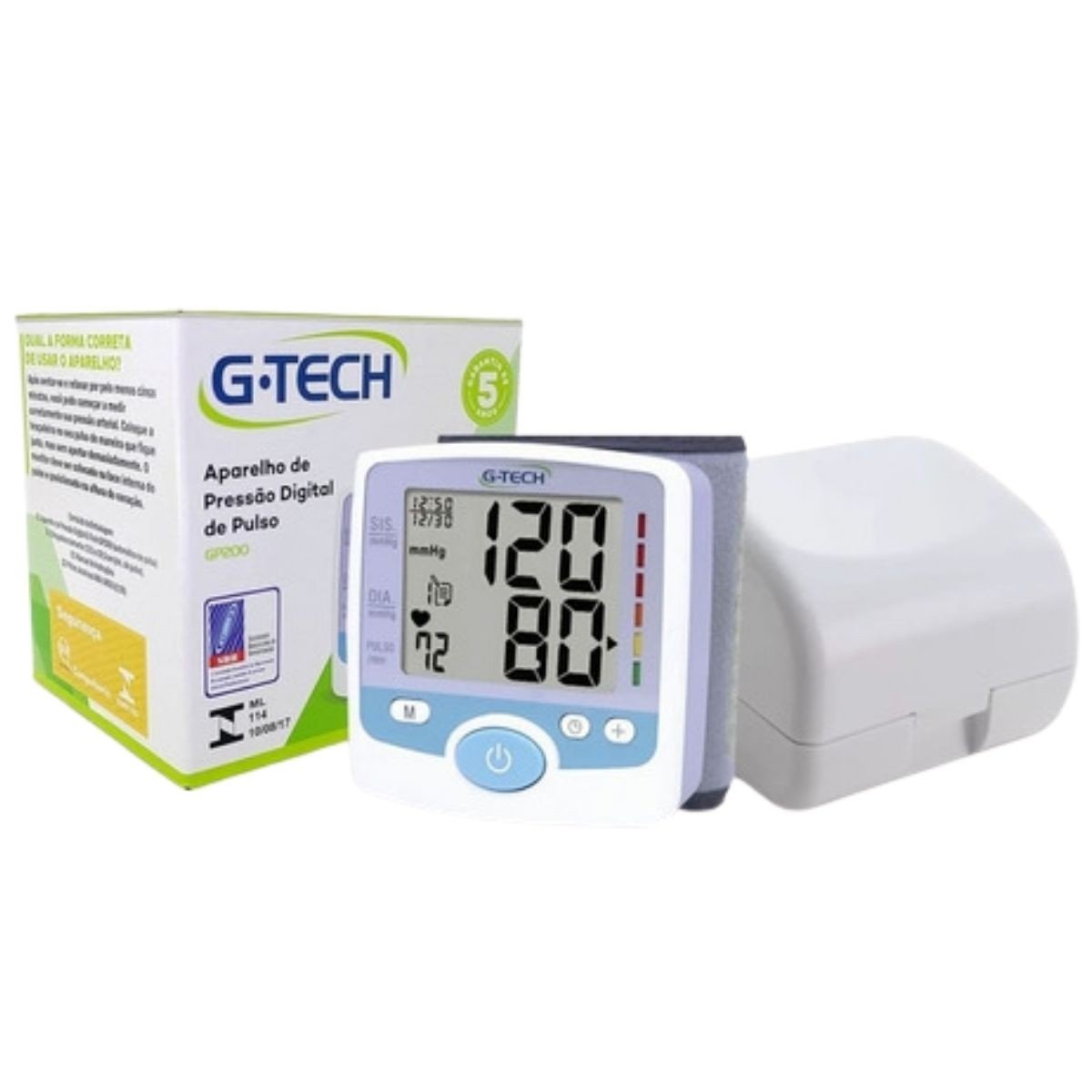 Aparelho de Pressão Digital de Pulso Gp300 G-Tech